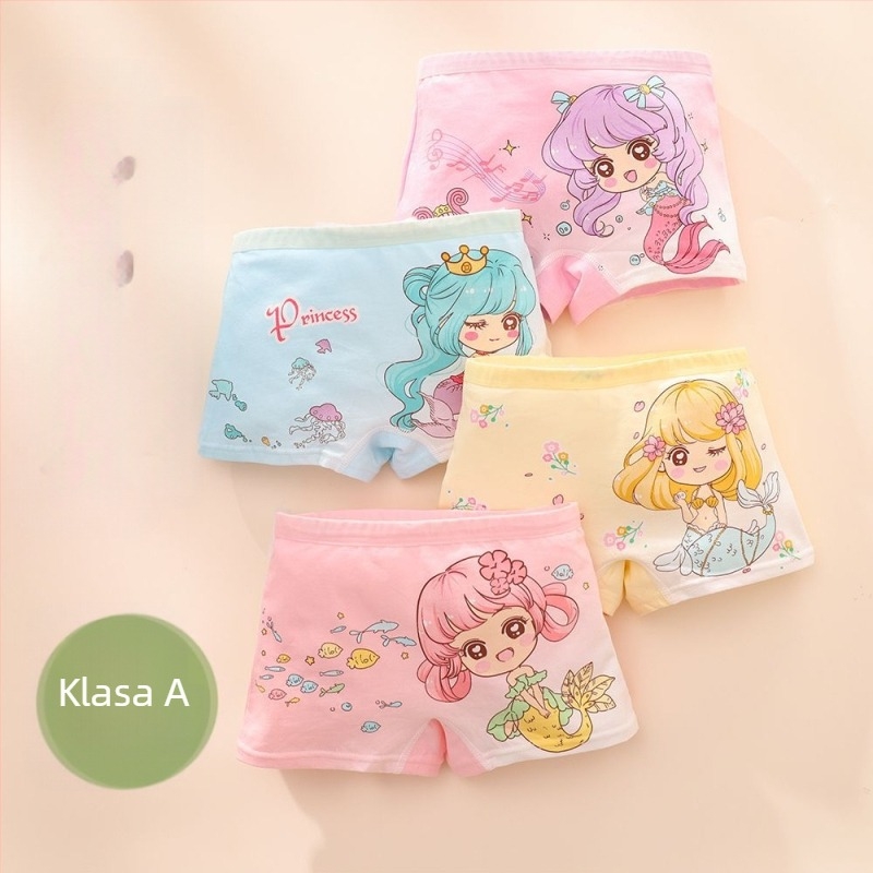 Dječje pamucne bokserice za djevojčice, 95% pamuk, sigurnosna klasa A, za djecu 3-8 godina