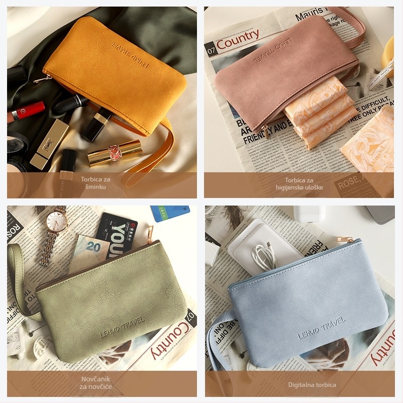Kozmetička torba, PU materijal, model G30514, torba u stilu ručne torbe, višefunkcionalna, za putovanja