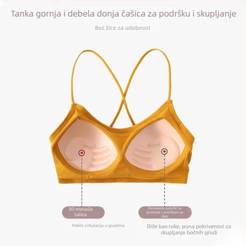 Viskozna grudnjaka Chest-Wrap / Tube Top s punim košaricama, prozračna potpora i zaštita od izlaganja