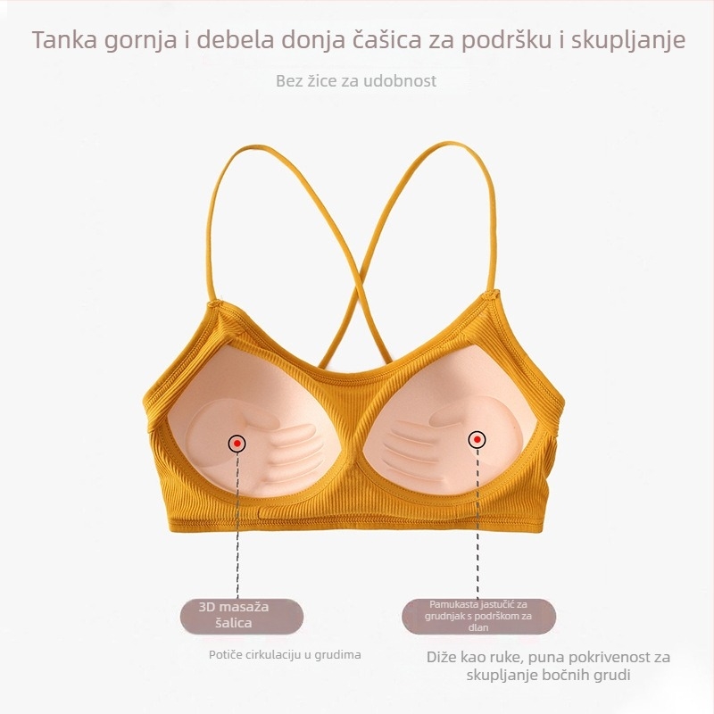 Viskozna grudnjaka Chest-Wrap / Tube Top s punim košaricama, prozračna potpora i zaštita od izlaganja