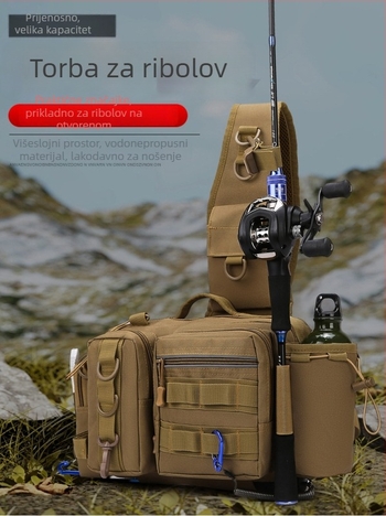 Muška torba za struk od Oxford platna, vodootporna, otporna na habanje, proširiva, višeslojno skladištenje, ljeto 2024