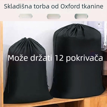 Cilindrična torba za skladištenje od Oxford platna, za odjeću i pokrivače, organizacija u spavaćoj sobi