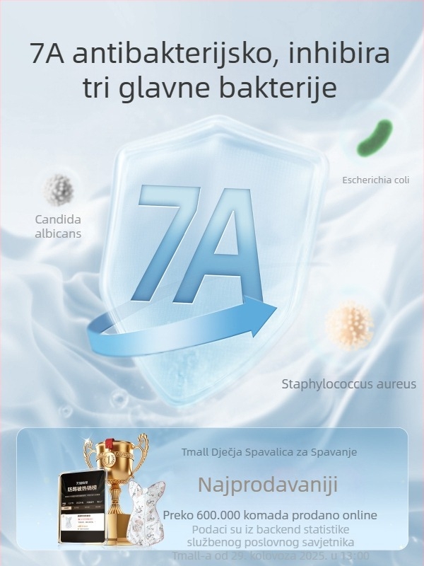 Spavaći vreć za novorođenčad s drop-down stilom, pamuk, četiri sezone, odvojive rukave, crtani uzorak
