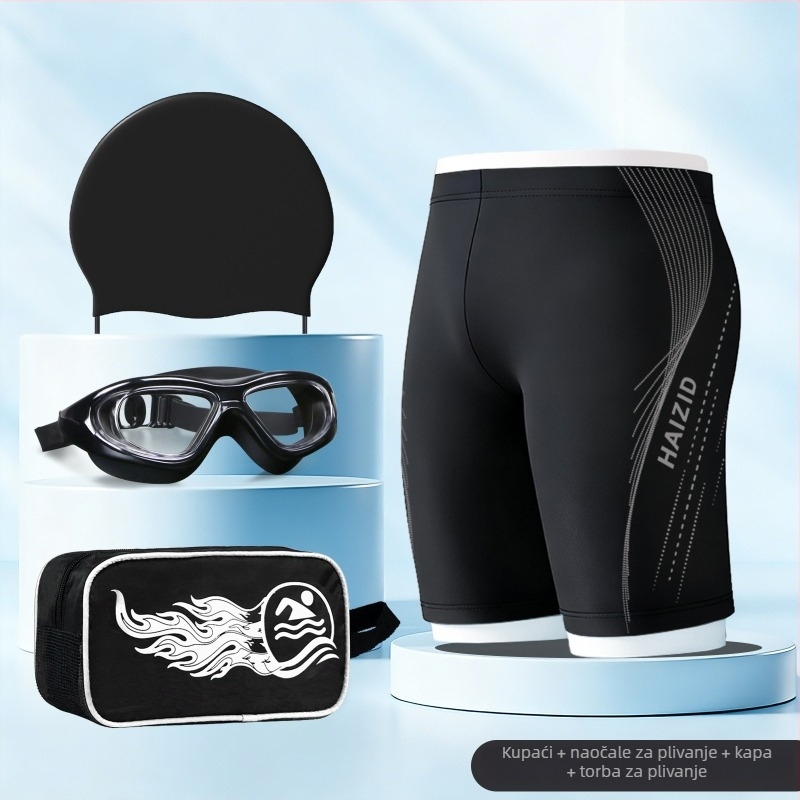 Muške plivačke kraće hlače, brzo sušeće, slobodnog kroja, 80-90% poliester, otisak, podstava od poliestera, za sportske i plivačke aktivnosti