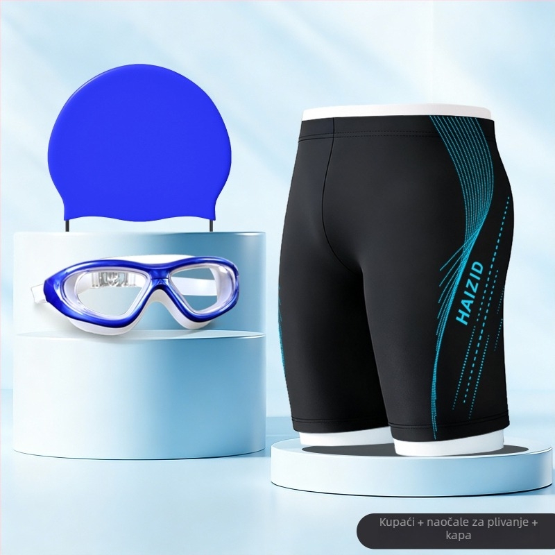 Muške plivačke kraće hlače, brzo sušeće, slobodnog kroja, 80-90% poliester, otisak, podstava od poliestera, za sportske i plivačke aktivnosti