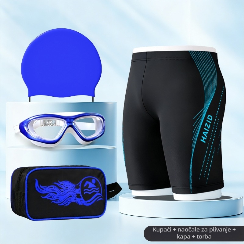 Muške plivačke kraće hlače, brzo sušeće, slobodnog kroja, 80-90% poliester, otisak, podstava od poliestera, za sportske i plivačke aktivnosti