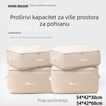Torba za skladištenje odjeće s dvostrukim zatvaračem i kompresijskim ventilom, Oxford platno, ručna torba, za putovanja