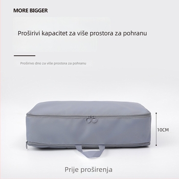 Torba za skladištenje odjeće s dvostrukim zatvaračem i kompresijskim ventilom, Oxford platno, ručna torba, za putovanja