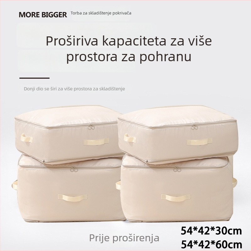 Torba za skladištenje odjeće s dvostrukim zatvaračem i kompresijskim ventilom, Oxford platno, ručna torba, za putovanja