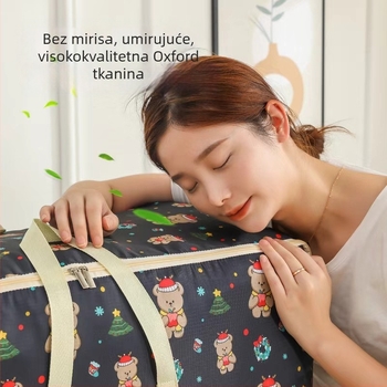 Vreća za skladištenje odjeće i deke – protiv vlage, kubni oblik, model 0003, materijal 600D Oxford platno, višenamjenska za preseljenje i kućno skladištenje