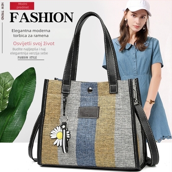 Ženska crossbody torbica — mali kvadratni oblik, PU materijal, magnetska kopča, vodoravni kvadrat, poliester podstava