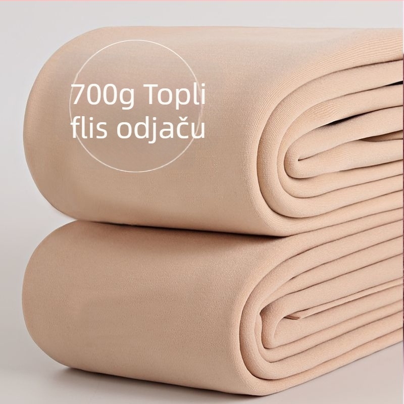 Chenille tajice 3/4 duljine, mikroelastične, zadržavaju toplinu, 50-70% Spandex