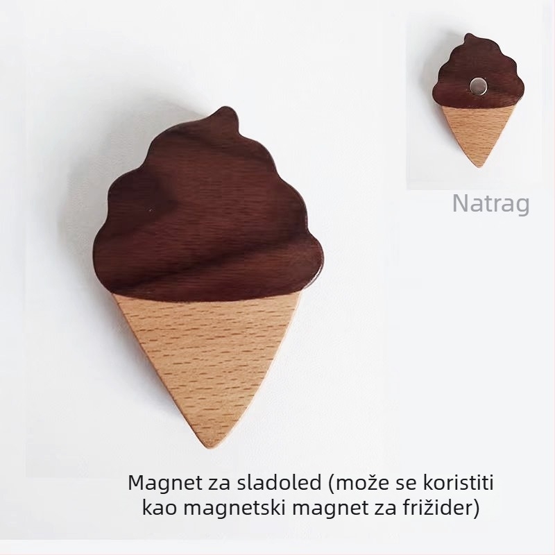 Drvena zidna naljepnica za djecu – visoka prionljivost, jedan komad, suvremen minimalistički dizajn, jednofarbeni uzorak, pogodna za dnevni boravak, spavaću sobu ili hodnik