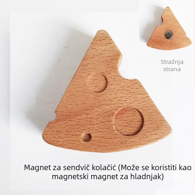 Drvena zidna naljepnica za djecu – visoka prionljivost, jedan komad, suvremen minimalistički dizajn, jednofarbeni uzorak, pogodna za dnevni boravak, spavaću sobu ili hodnik