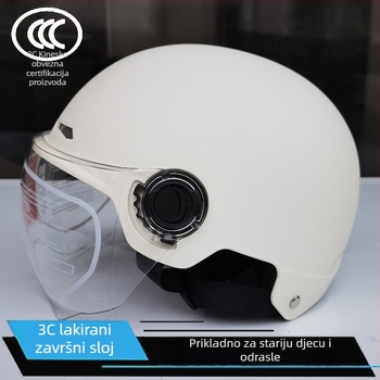 Kaciga za električni automobil, ABS materijal, polu-helma, univerzalna za četiri sezone, 3C certifikat