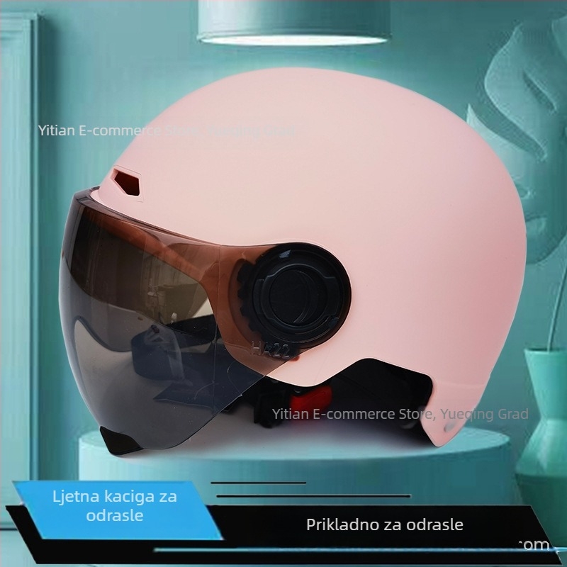 Kaciga za električni automobil, ABS materijal, polu-helma, univerzalna za četiri sezone, 3C certifikat