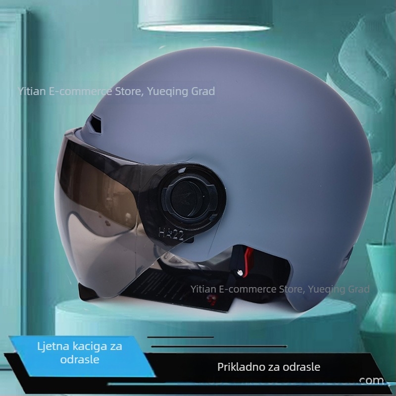 Kaciga za električni automobil, ABS materijal, polu-helma, univerzalna za četiri sezone, 3C certifikat