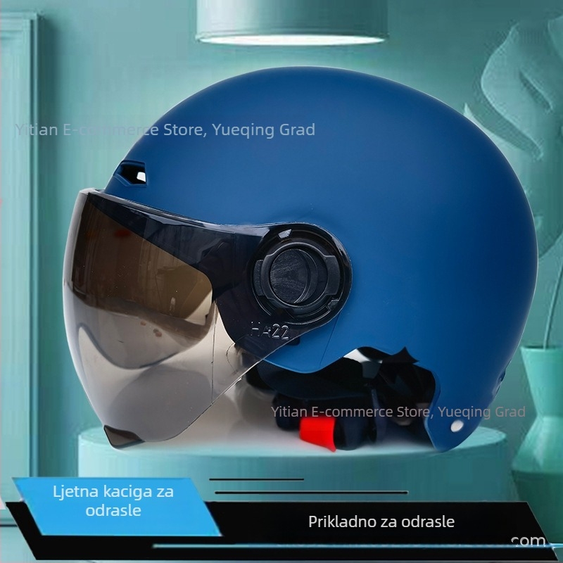 Kaciga za električni automobil, ABS materijal, polu-helma, univerzalna za četiri sezone, 3C certifikat