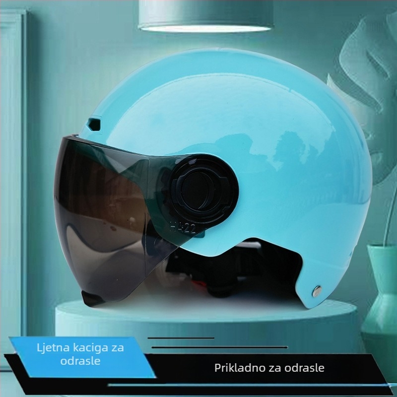 Kaciga za električni automobil, ABS materijal, polu-helma, univerzalna za četiri sezone, 3C certifikat