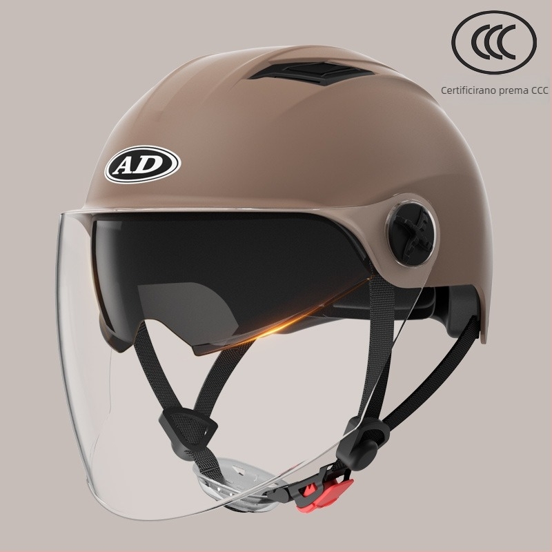 Motorska kaciga ABS (3C certifikat, polukaciga, za odrasle, sve sezone)