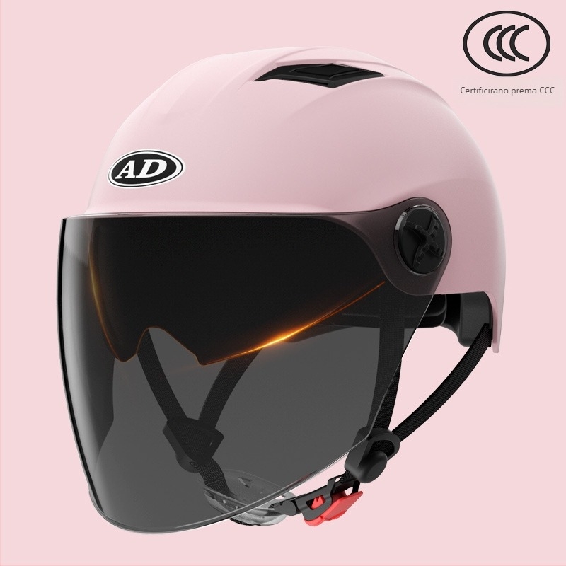 Motorska kaciga ABS (3C certifikat, polukaciga, za odrasle, sve sezone)