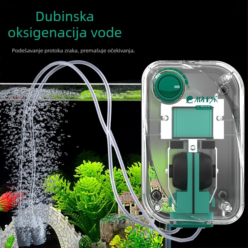Baker akvarijska pumpa za kisik – tiha mehanička aerator, visoke snage, Nije uvezeno, težina 2000 g