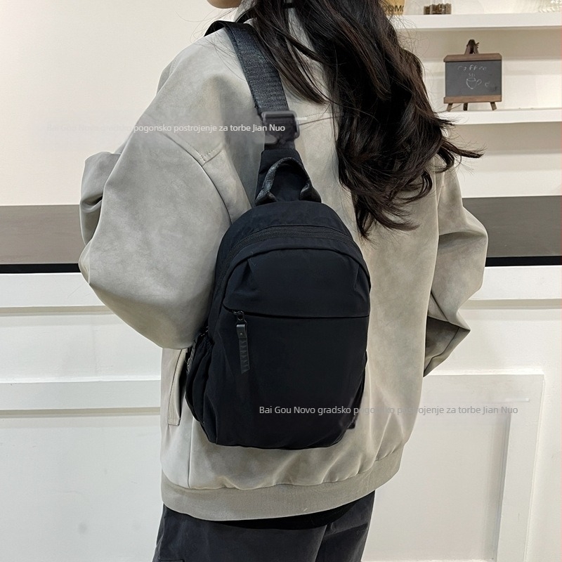 Ženska nylon crossbody torba, 8024, zatvarač, podstava od poliestera, unutarnji džep sa zatvaračem, proljeće 2026