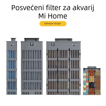 Set za modifikaciju filtracije za Xiaomi Smart Fish Tank – fizičko-biokemijska grijačka komora nadogradnja, komplet dodataka