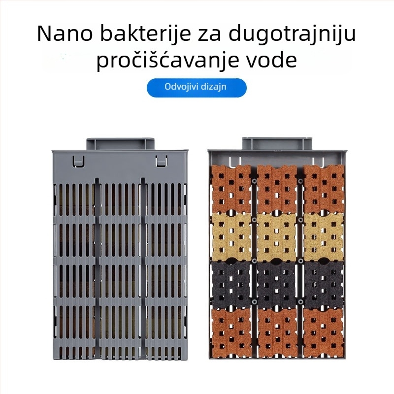 Set za modifikaciju filtracije za Xiaomi Smart Fish Tank – fizičko-biokemijska grijačka komora nadogradnja, komplet dodataka