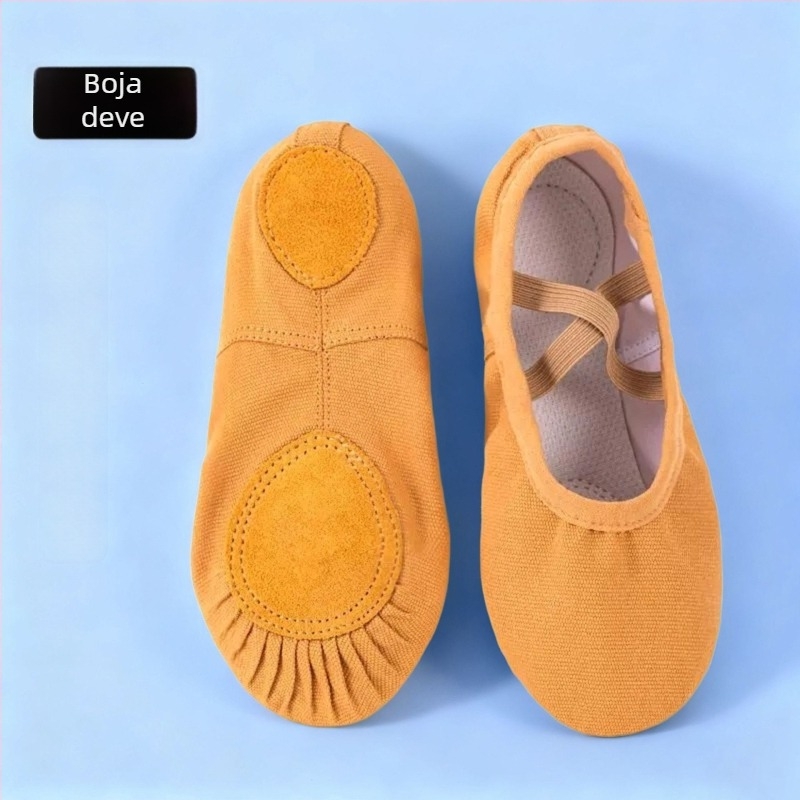 Art Dance Flower Balet Soft Shoes za djecu - platnene gornje, dizajn u obliku mačje šape, za vježbanje plesa