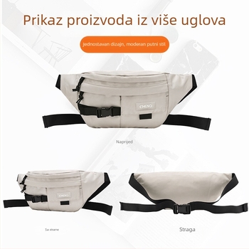 Crossbody torba, unisex, Oxford materijal, prozračna, vodootporna, ultra lagana, Model 049
