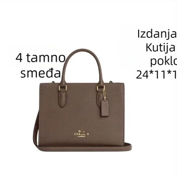 Maggie Tote torba, marka C — PVC, gradski stil, okomita kvadratna forma, otvoreni vrh, unutarnji džepovi za telefon i ID karticu