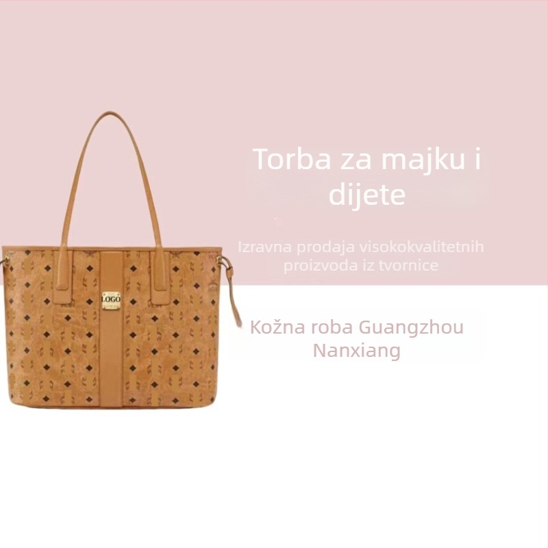 MC* Tote torba, PVC materijal, gradski stil, platnena podstava, horizontalni kvadratni oblik