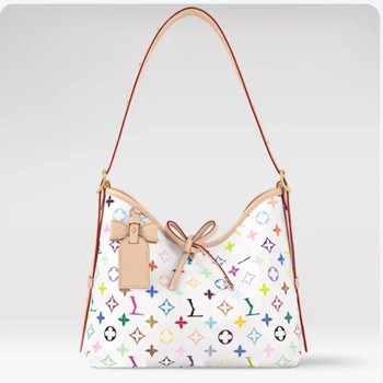 Carryall bucket torba u suradnji s Murakami Takashi; PVC materijal; platnena podstava; horizontalno kvadratni oblik; otvaranje zatvaračem; laminirani unutarnji džep