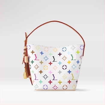 Carryall bucket torba u suradnji s Murakami Takashi; PVC materijal; platnena podstava; horizontalno kvadratni oblik; otvaranje zatvaračem; laminirani unutarnji džep