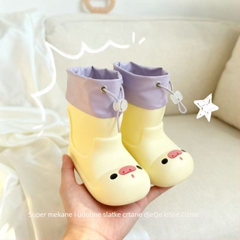 Dječje kišne čizme, lagani EVA materijal, protuklizna potplat, Toy Story dizajn, unisex, niski potplat 1–3 cm, srednja visina čizme, za četiri sezone, dob 1–12 godina