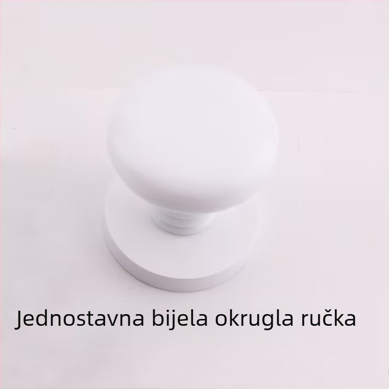 Jednostranična kuglasta ručka za skrivene vrata, kružnog oblika, lagani luksuzni stil; materijal: cinkov aluminij; površina: elektroplatiranje; uporaba: samo ručka; model: jednostrano kuglasta ručka