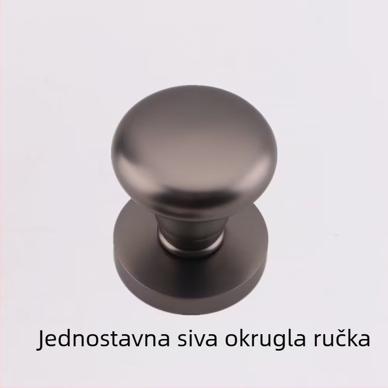 Jednostranična kuglasta ručka za skrivene vrata, kružnog oblika, lagani luksuzni stil; materijal: cinkov aluminij; površina: elektroplatiranje; uporaba: samo ručka; model: jednostrano kuglasta ručka