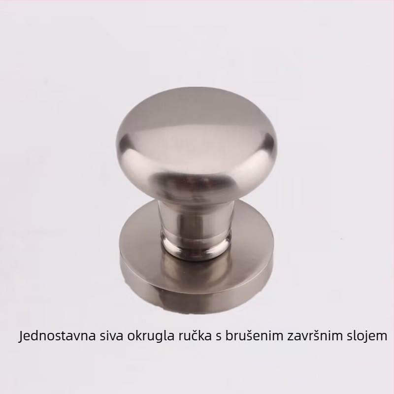 Jednostranična kuglasta ručka za skrivene vrata, kružnog oblika, lagani luksuzni stil; materijal: cinkov aluminij; površina: elektroplatiranje; uporaba: samo ručka; model: jednostrano kuglasta ručka