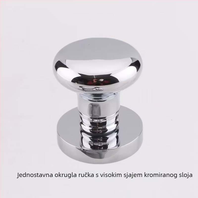 Jednostranična kuglasta ručka za skrivene vrata, kružnog oblika, lagani luksuzni stil; materijal: cinkov aluminij; površina: elektroplatiranje; uporaba: samo ručka; model: jednostrano kuglasta ručka
