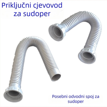 Kuhinjska odvodnja cijev - produžena, S-oblika, vučni tip, model 01245, stil lagan luksuz
