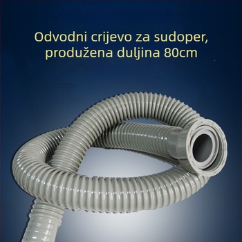 Kuhinjska odvodnja cijev - produžena, S-oblika, vučni tip, model 01245, stil lagan luksuz