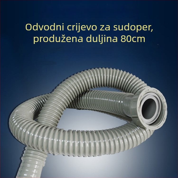 Kuhinjska odvodnja cijev - produžena, S-oblika, vučni tip, model 01245, stil lagan luksuz