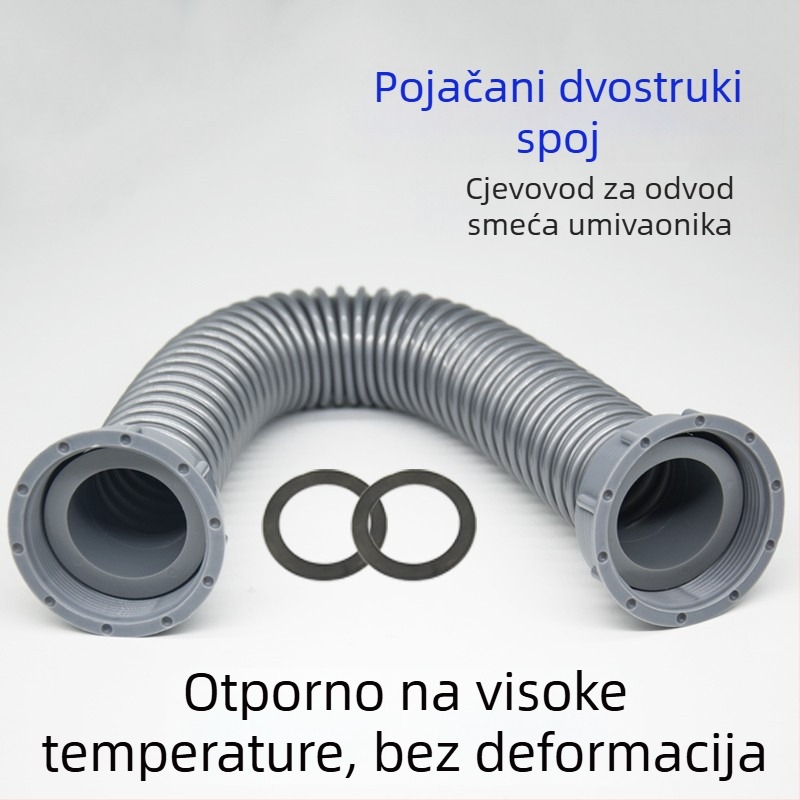 Kuhinjska odvodnja cijev - produžena, S-oblika, vučni tip, model 01245, stil lagan luksuz