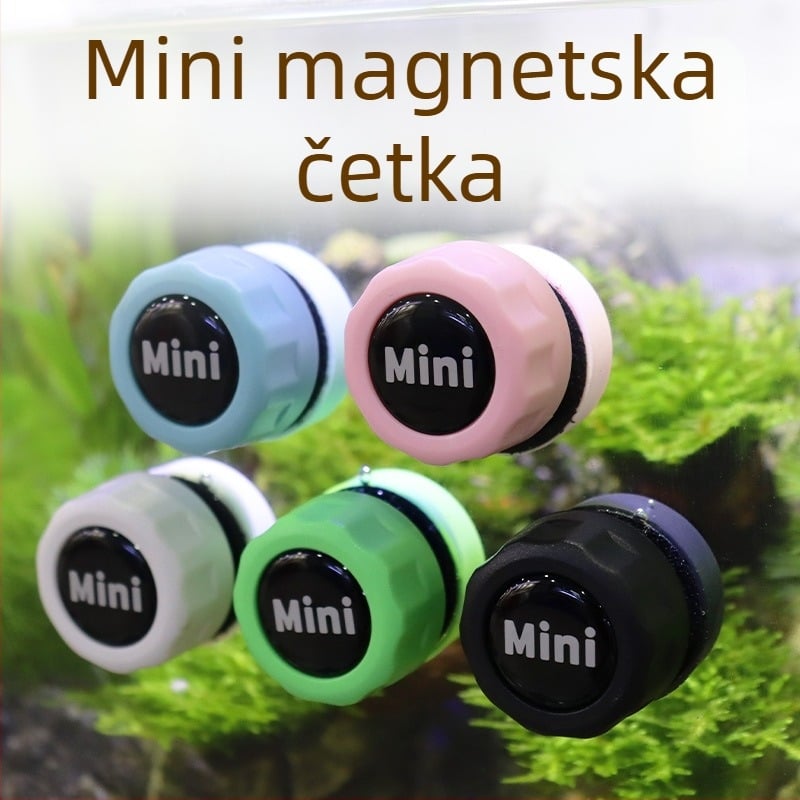 Magnetski čistač staklenog akvarija s keramičkim i aktivnim ugljem, težina 20 g, pakiranje 10 kom.