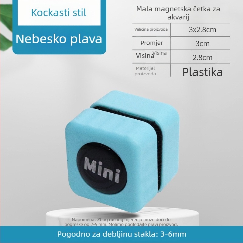 Magnetski čistač staklenog akvarija s keramičkim i aktivnim ugljem, težina 20 g, pakiranje 10 kom.