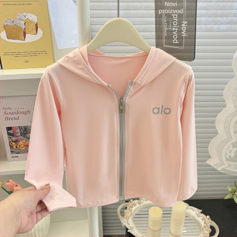 Dječji windbreaker s UPF50+ UV zaštitom, prozračna sintetička tkanina, brzo suši, anti-statika, prugasti uzorak