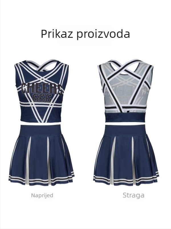 Kostim za cheerleading cosplay za scenu – za žene, materijal spandex/poliester, ljeto 2023, dobna skupina 18–24