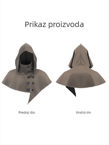 Srednjovjekovna monaška roba za kostim — unisex, suede materijal, pozorišna odjeća, ljeto 2025, dobna skupina 18–24