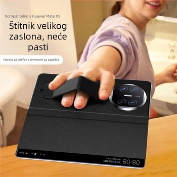 Kućište Huawei Mate X5 – zaštitno kućište, poslovni stil; materijal: šperploča; kompatibilno s Huawei Mate X5